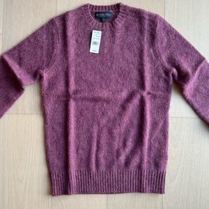 Brushed Wool Raglan Crewneck Sweater